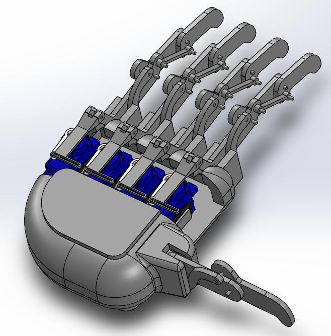 Screenshot of mechanical finger