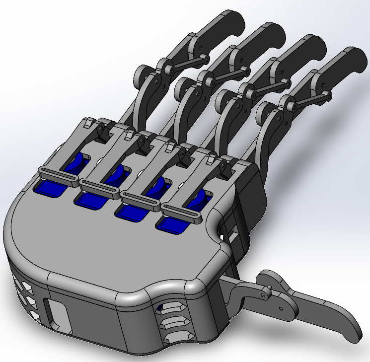 Screenshot of robotic hand